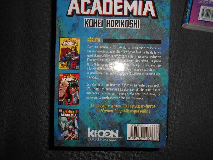 Coffret 3 livres Manga: My Hero Academia Volume n°1/2 et 3 - photo numéro 3