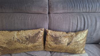 Coussins paillettes