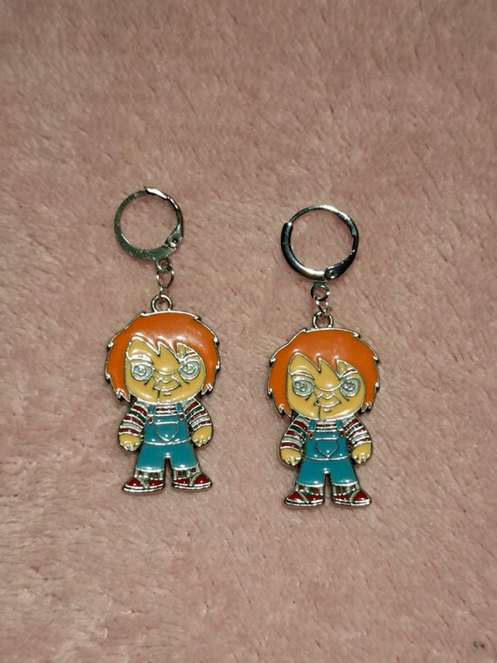 Boucles d'oreilles Chucky la poupée qui tue - photo numéro 5