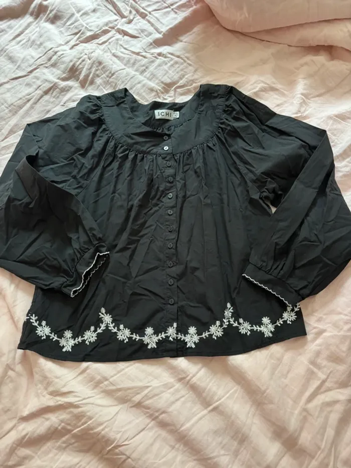 Chemise ICHI noire - photo numéro 6