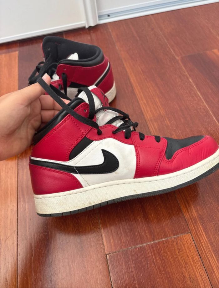 Jordan 1 mid chicago toe - photo numéro 5
