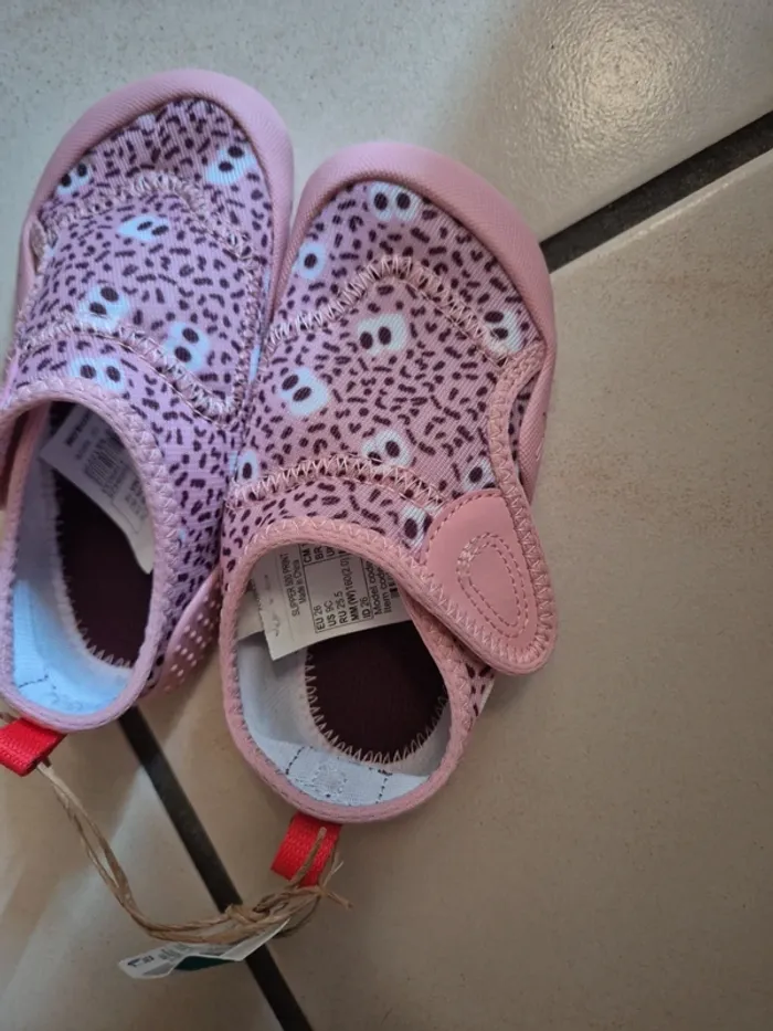 Chaussons antidérapant et respirant à scratch - photo numéro 2