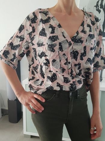 Chemisier chemise manche courte Lee Taille L  Super mimi