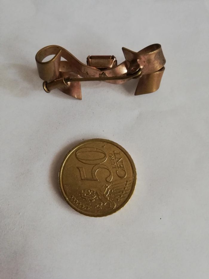 Sublime broche ancienne vintage noeud - photo numéro 3