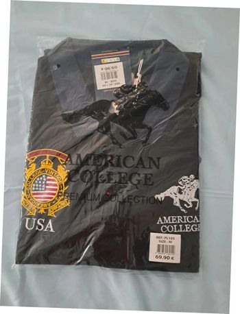 Neuf avec étiquette polo American Collège Premium collection M