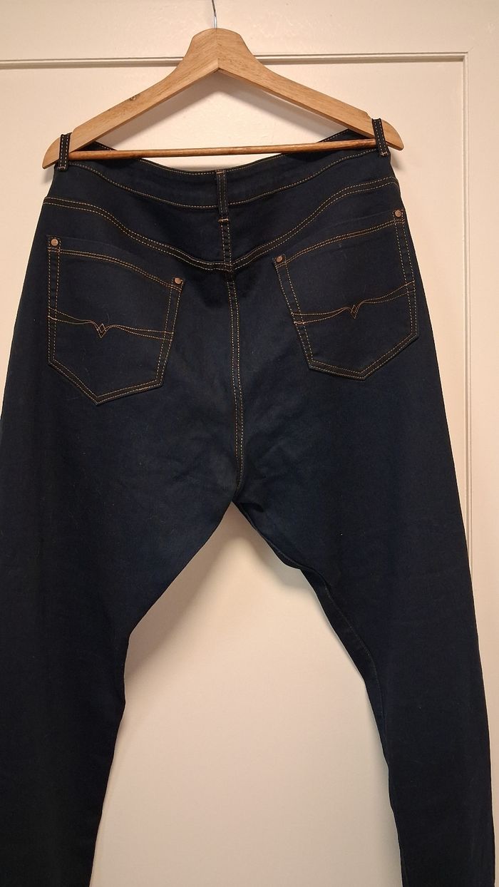 Jean grande taille 54 bleu foncé stretch - photo numéro 8