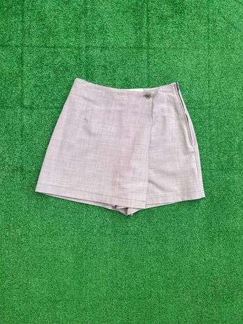 Jupe Camaïeu gris wrap taille 36 femme chic