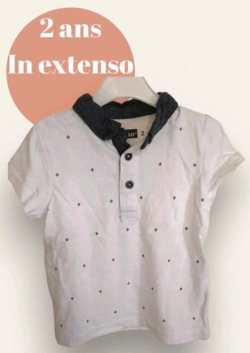 Polo léger neuf marque in extenso taille 2 ans.
