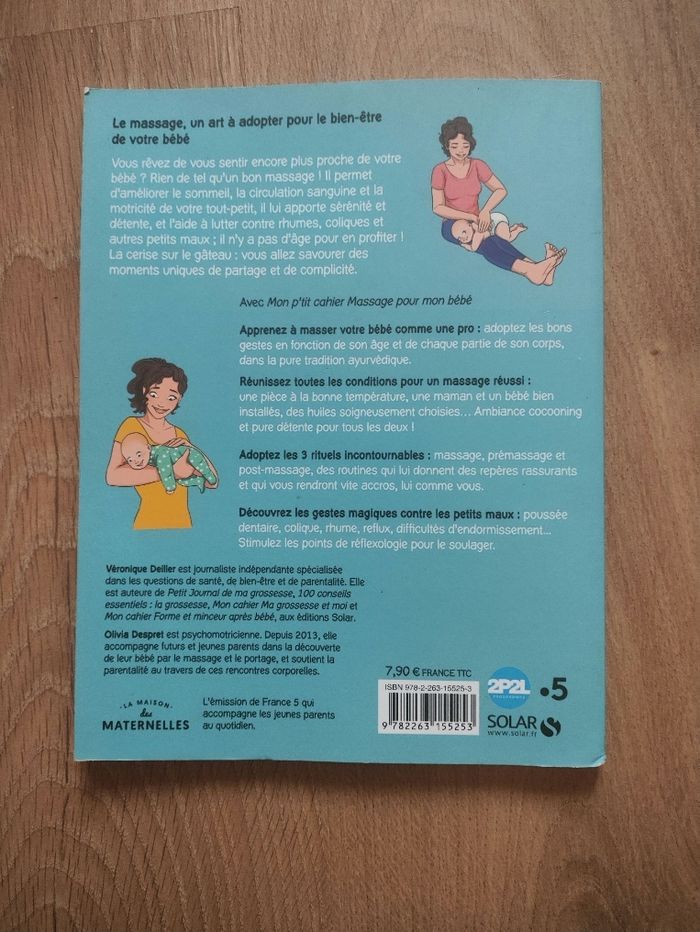 Mon p'tit cahier Massage pour mon bébé - photo numéro 2