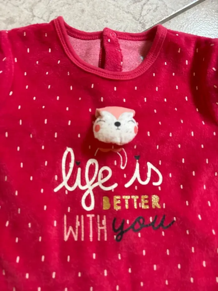 Pyjama petit béguin rose - photo numéro 2