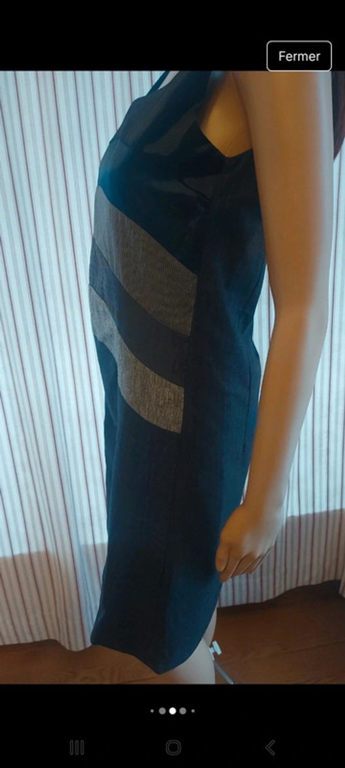 Jolie Robe grise Desigual t 38 - photo numéro 5