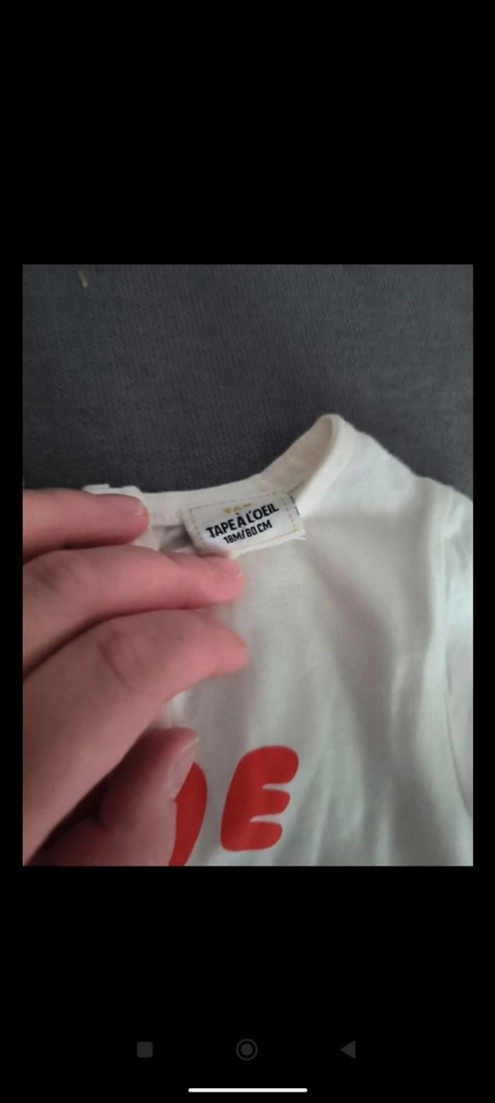 Tshirt tape a l'oeil 18 mois - photo numéro 2