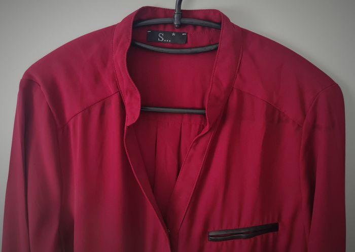 T. 38 (M) - Jolie blouse bordeaux