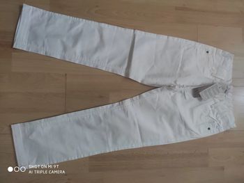 Pantalon blanc été 8 ans