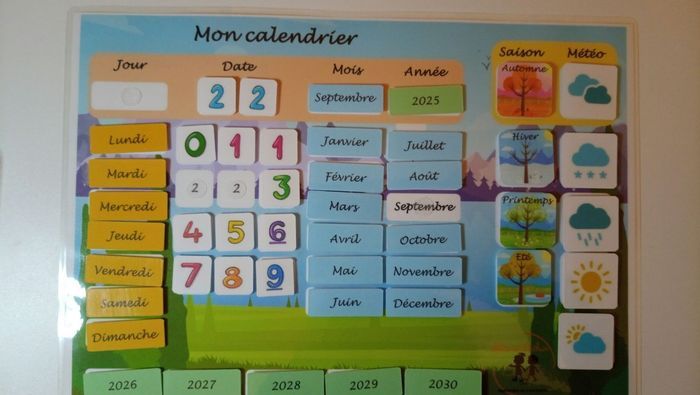 Calendrier journalier pour enfants - photo numéro 2