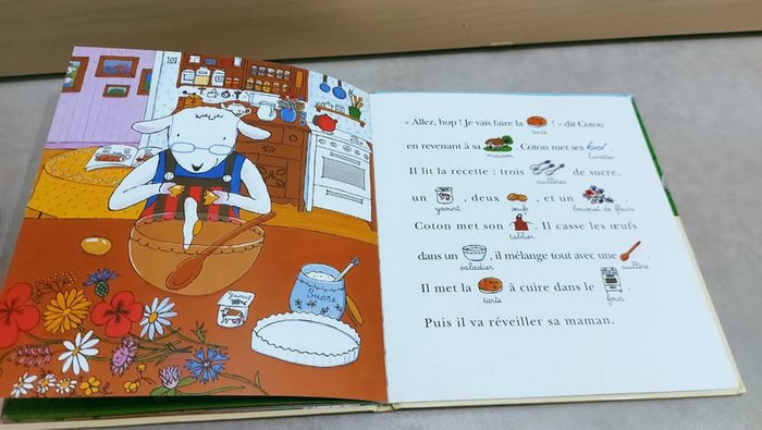🌺 Livre pour apprendre à lire : j'apprends à lire avec les images, coton le petit mouton - photo numéro 3