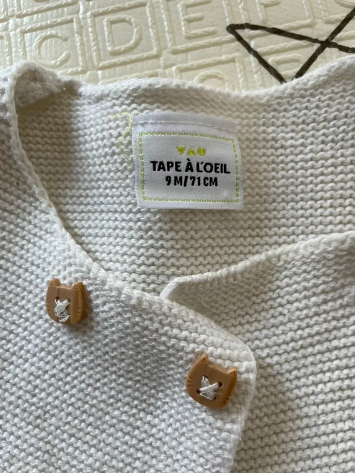Lot gilet + blouse bébé fille - photo numéro 2