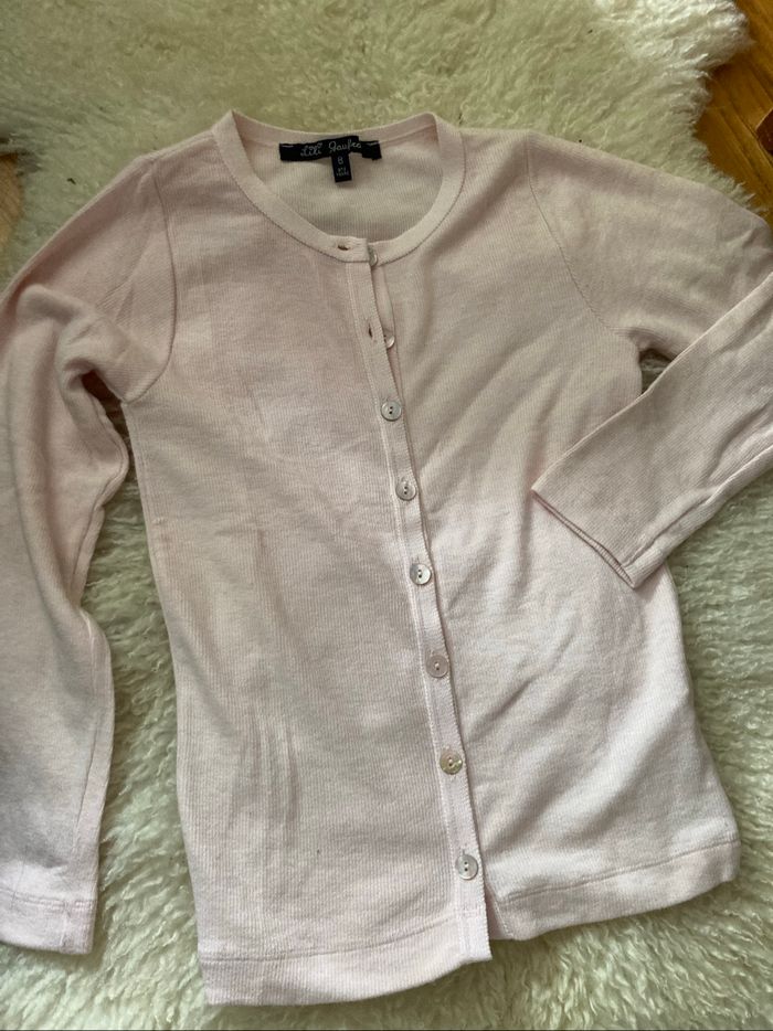 Gilet Lili gaufrette huit ans