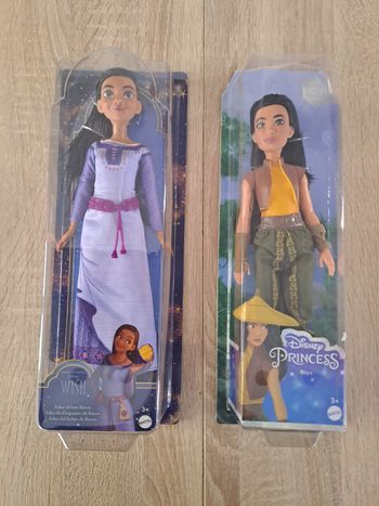 Lot Disney Raya et Asha neuf