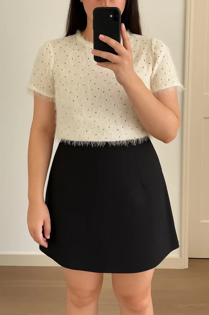 Haut paillettes beige neuf Taille L