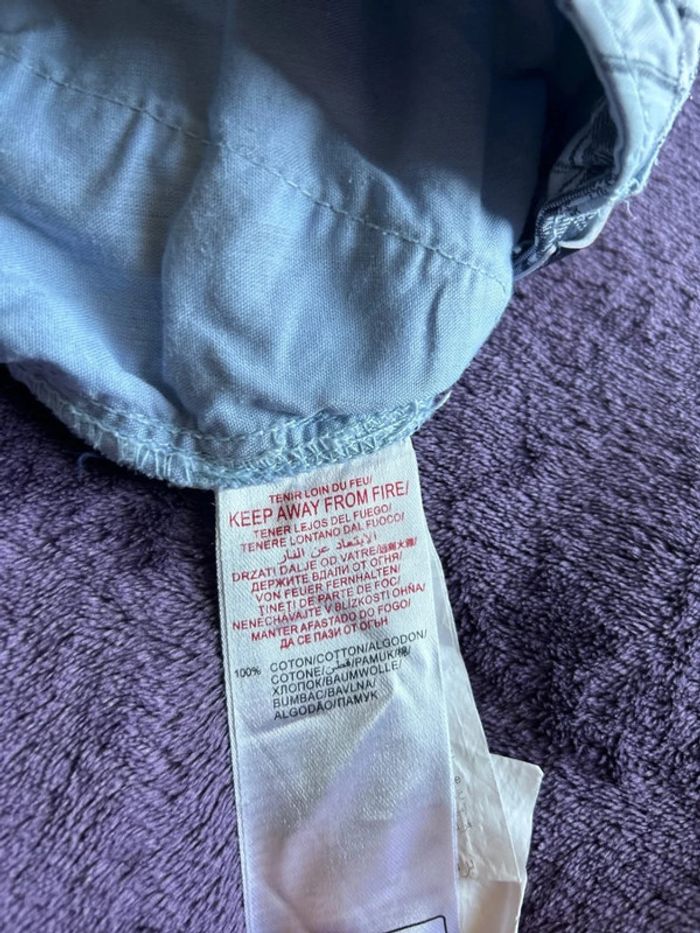 Bermuda garcon en coton bleu à carreaux Sergent major taille 4 ans - photo numéro 9