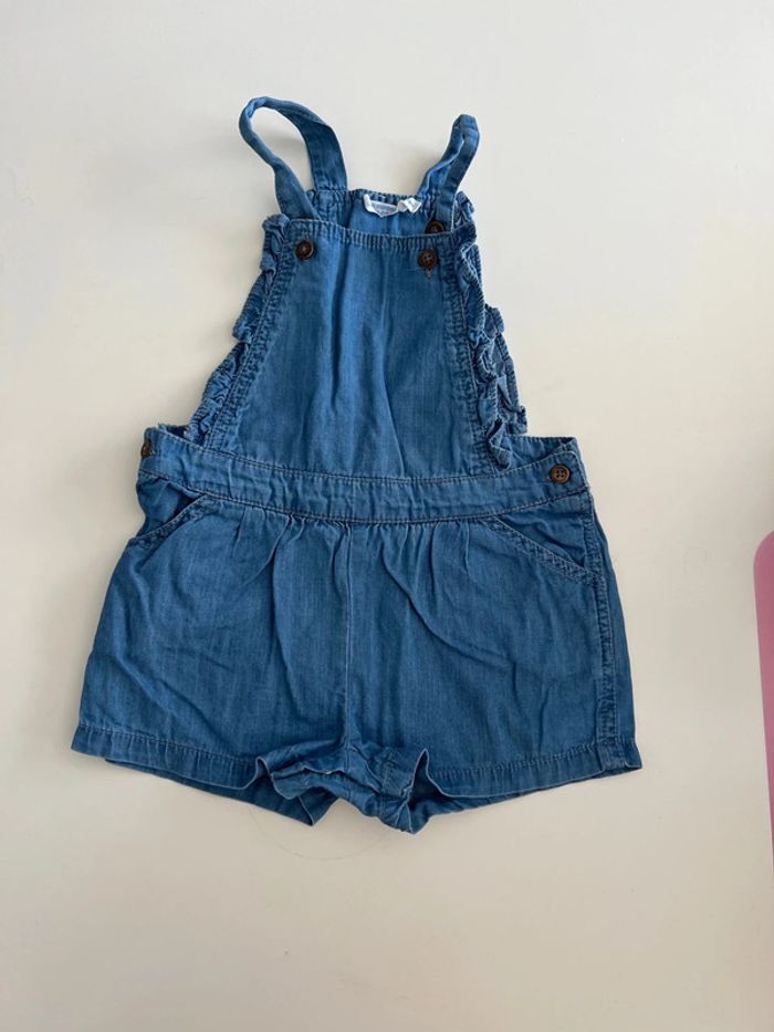 Combi short jean bébé - photo numéro 2