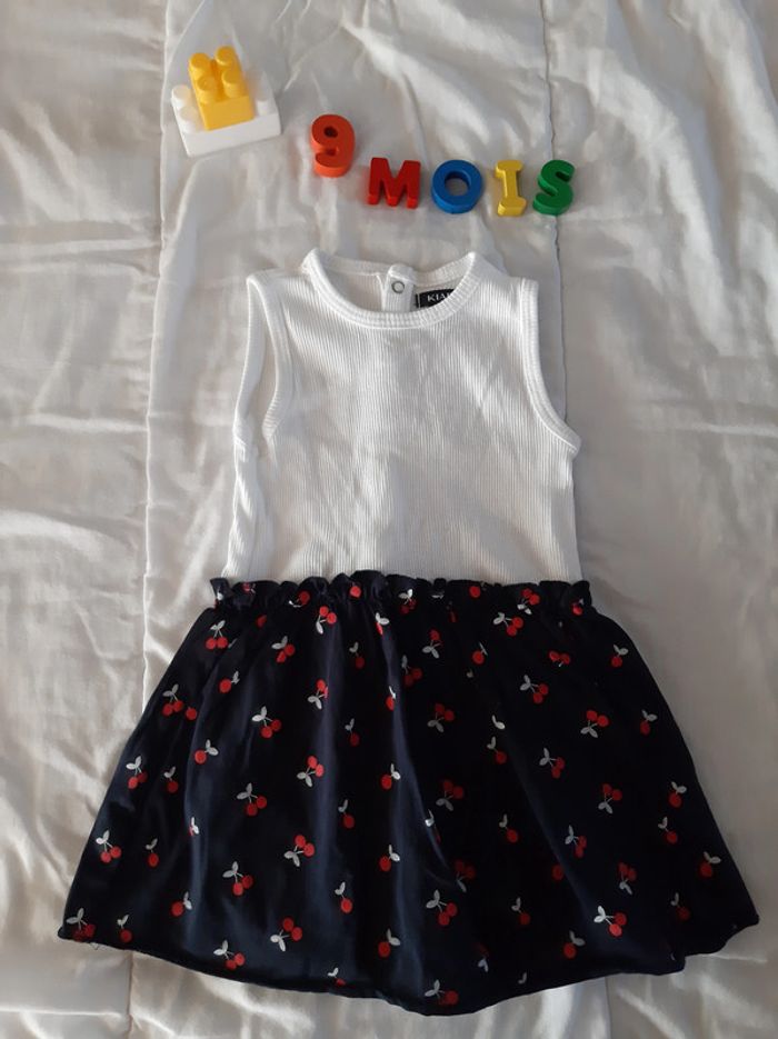 Robe été Kiabi avec cerises - 9 mois