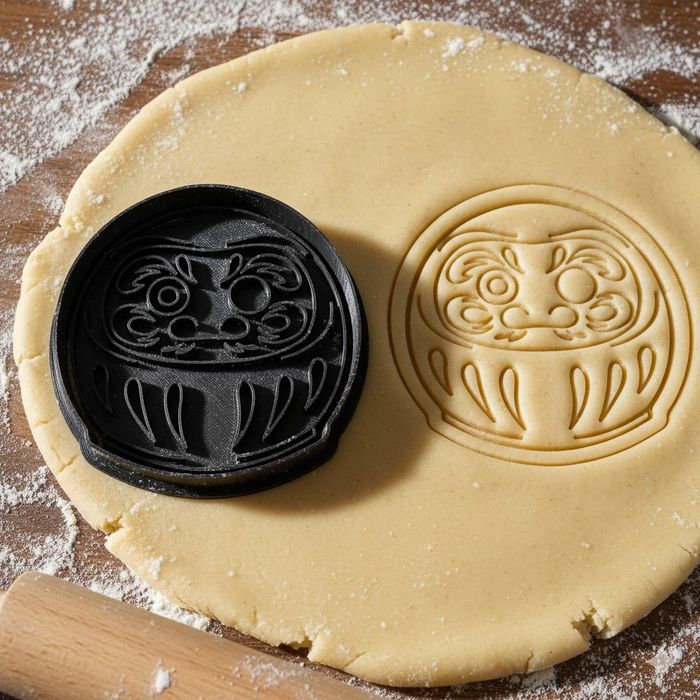 Emporte-pièce Daruma 8 cm - Moule à biscuit traditionnel japonais