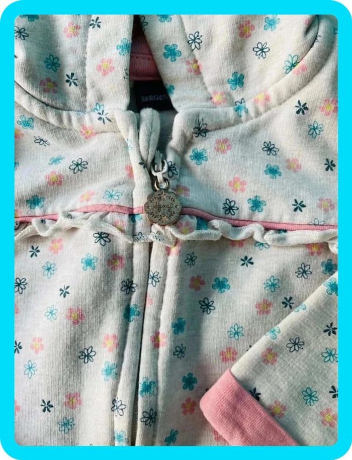 Magnifique sweat à zippe 6 mois sergent major - photo numéro 3