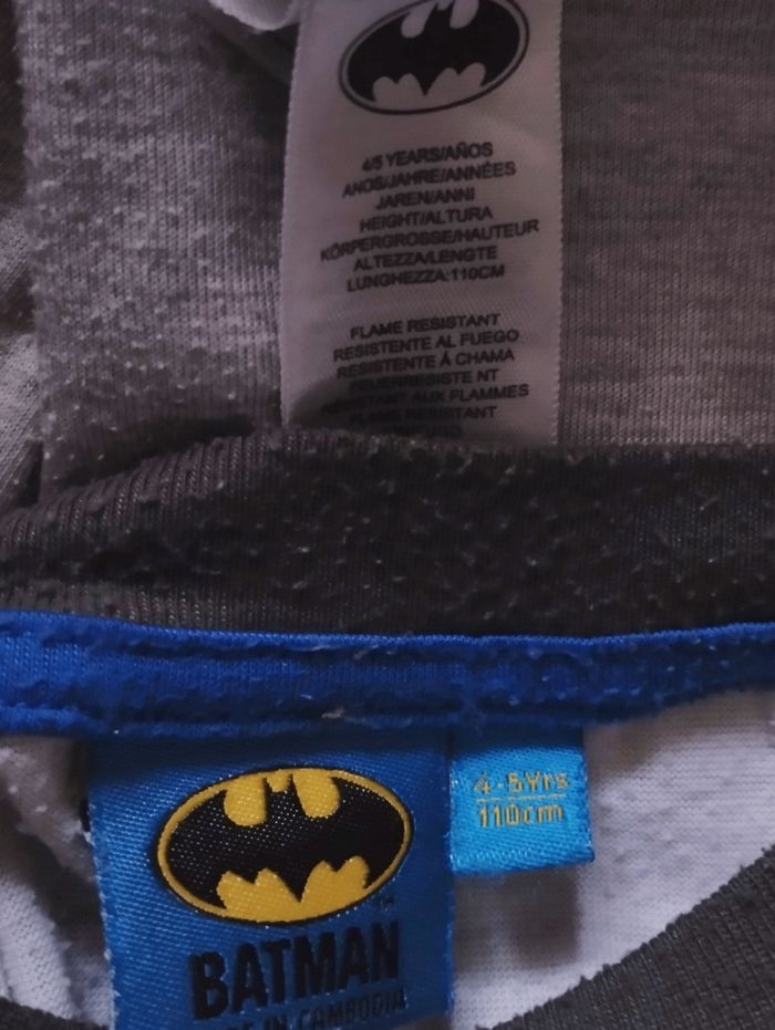 Pyjama 2 pièces Batman taille 4-5 ans - photo numéro 4