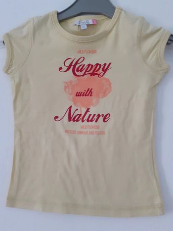Tee-shirt manches courtes fille 4ans
