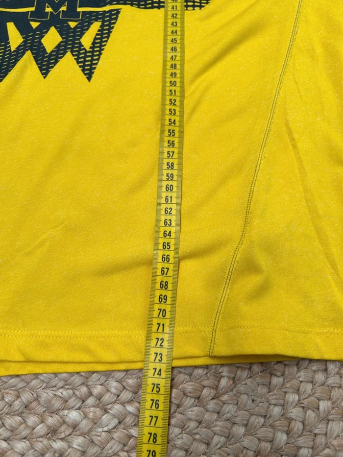 T-shirt Adidas Climalite Homme Jaune | Taille M | Très Bon État | Sport Training | #TM46 - photo numéro 5