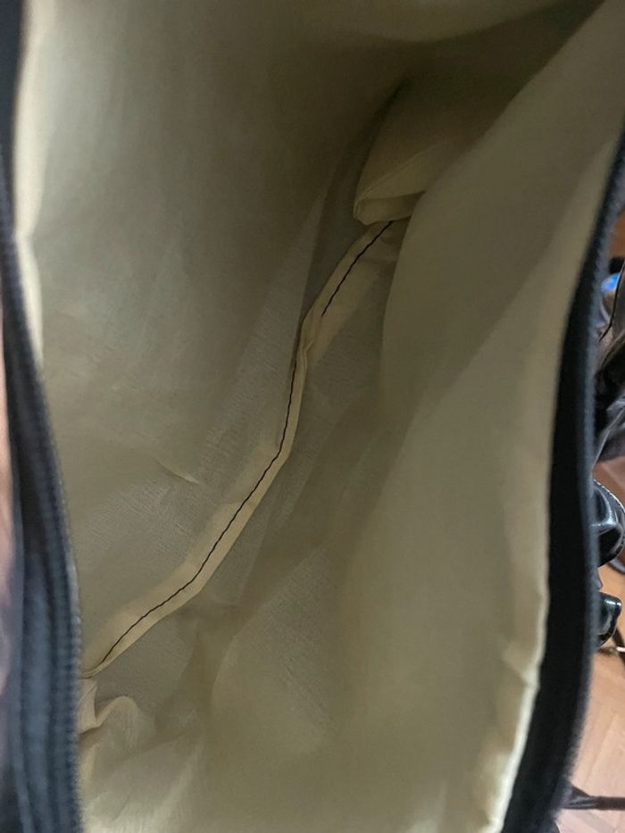 Sac à Épaule Plissé en Cuir Synthétique noir Doux pour Femme - photo numéro 13