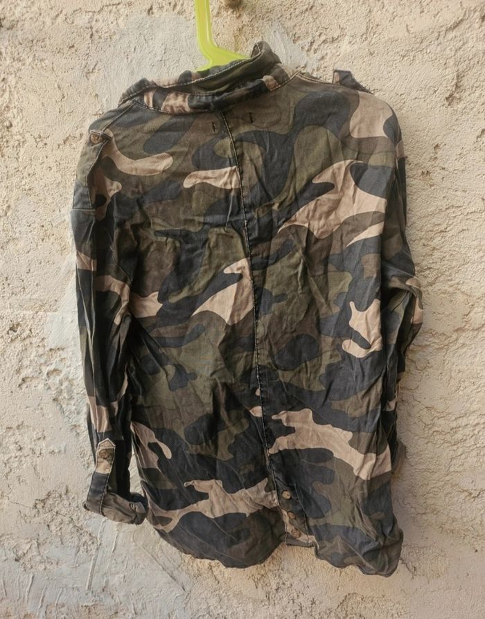 Chemise manche longue, retrousable - photo numéro 4