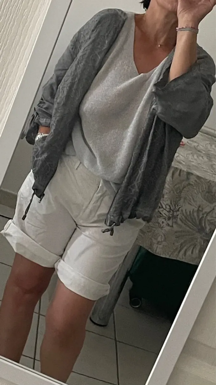 Bomber gris perle - photo numéro 4
