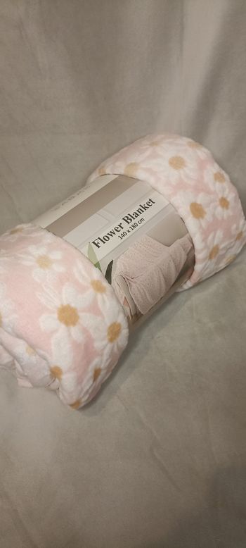 Superbe plaid printemps été ultra douce tendance fleur