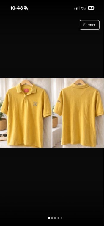 Polo OXBOW jaune moutarde - Taille M M • Très bon état • Oxbow