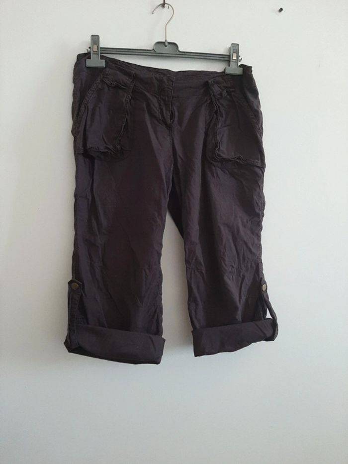 Pantacourt marron t42