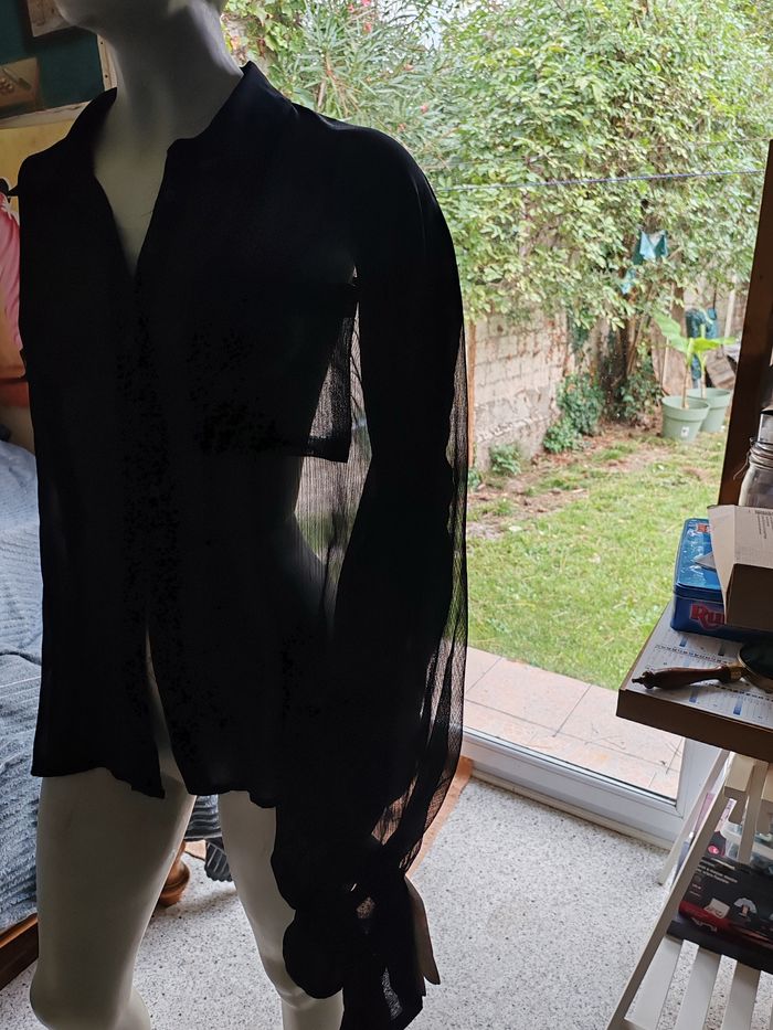 Chemise en voile noir - photo numéro 2