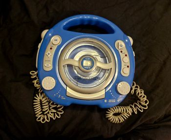 Lecteur CD 2 micros : Bleu - Hey Music