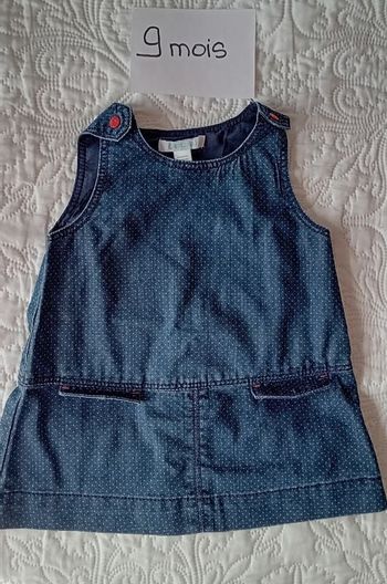 Robe légère en jean 9 mois