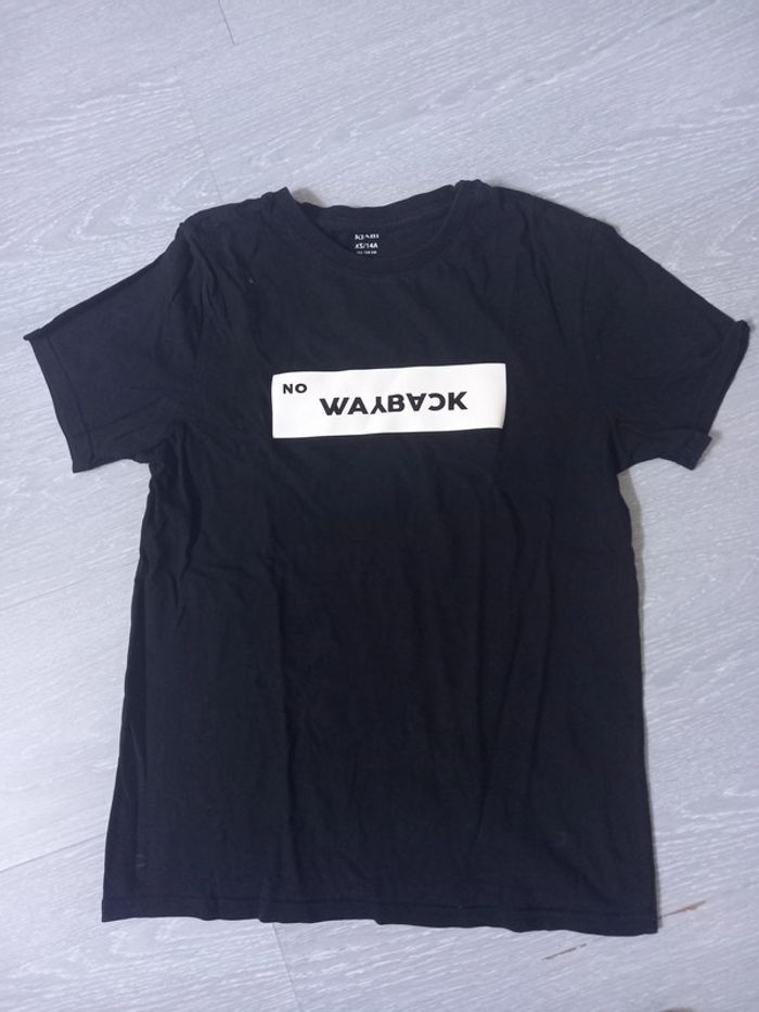 T-shirt enfant noir kiabi 14ans - photo numéro 1
