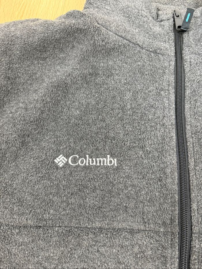 🔹 Veste polaire Columbia grise – Taille L homme (logo + broderie Barr&Barr) - photo numéro 5