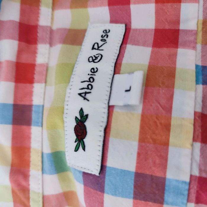 Chemise à carreaux multicolores T L Abbie & Rose - photo numéro 5