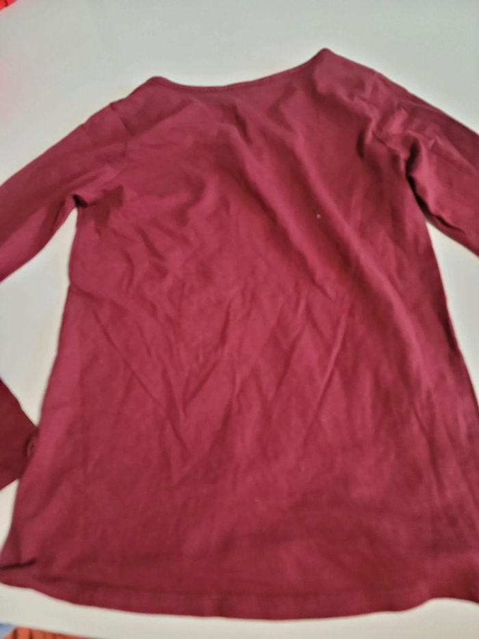 Haut femme bordeaux 36 tbe - photo numéro 3