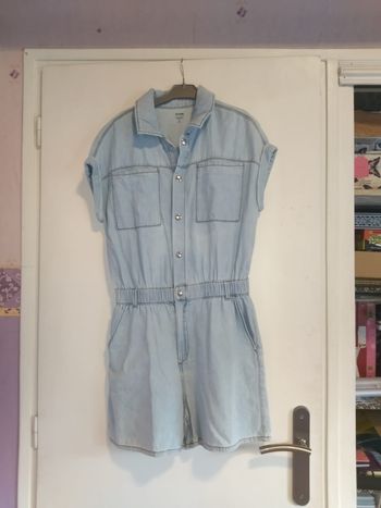 Combishort en jeans