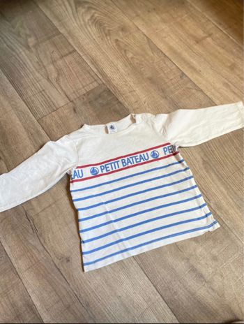 T-shirt marinière petit bateau 18 mois