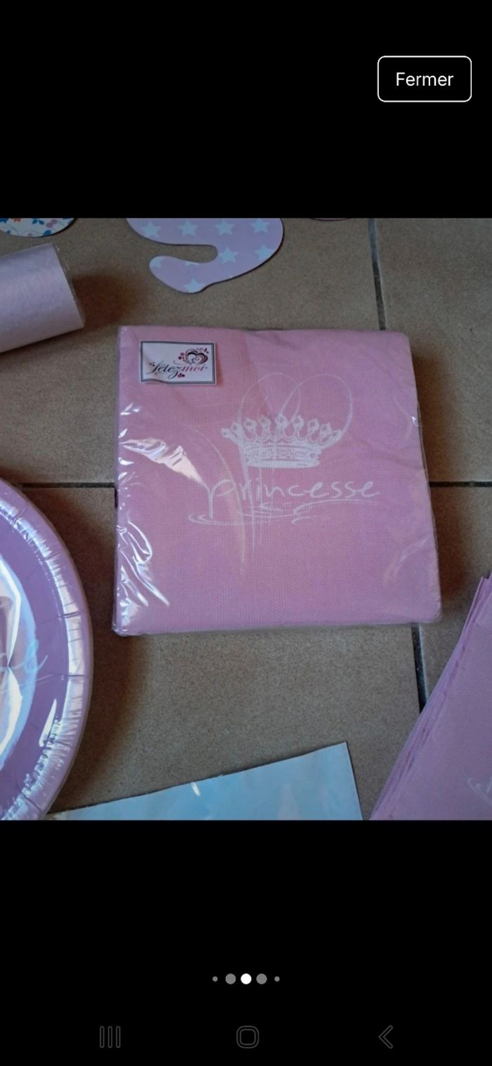 Lot décoration princesse bapteme anniversaire baby shower⁸ - photo numéro 7