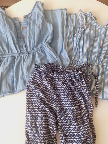 Lot de 3 vêtements fille été 10 ans