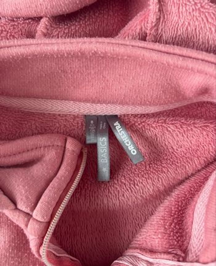 Orchestra - gilet zippé à capuche rose fille 8ans - photo numéro 2